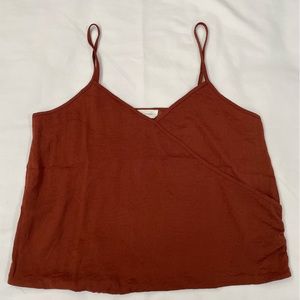Burgundy Summer Crop Top Size Large